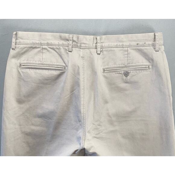 J Crew 'Broken In' Urban Slim Flat Front Chino Pants. Light Gray, Men's 34X30. - Picture 9 of 9